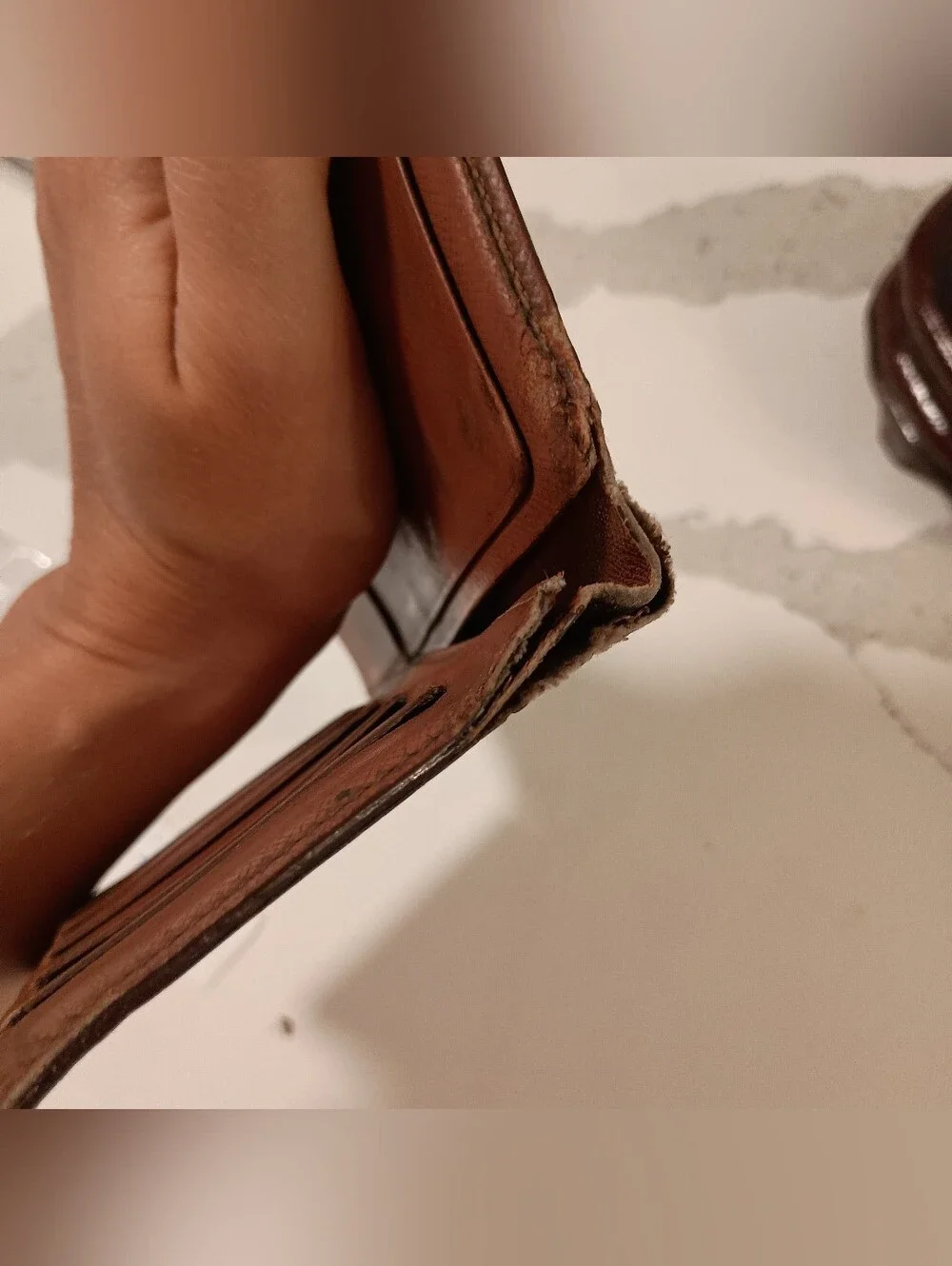 AUTHENTIC Louis Vuitton Monogram Porte Valeurs Cartes Credit Long Wallet